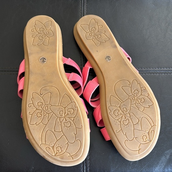 Coral Pink slip on sandals Size 10 - Picture 6 of 7